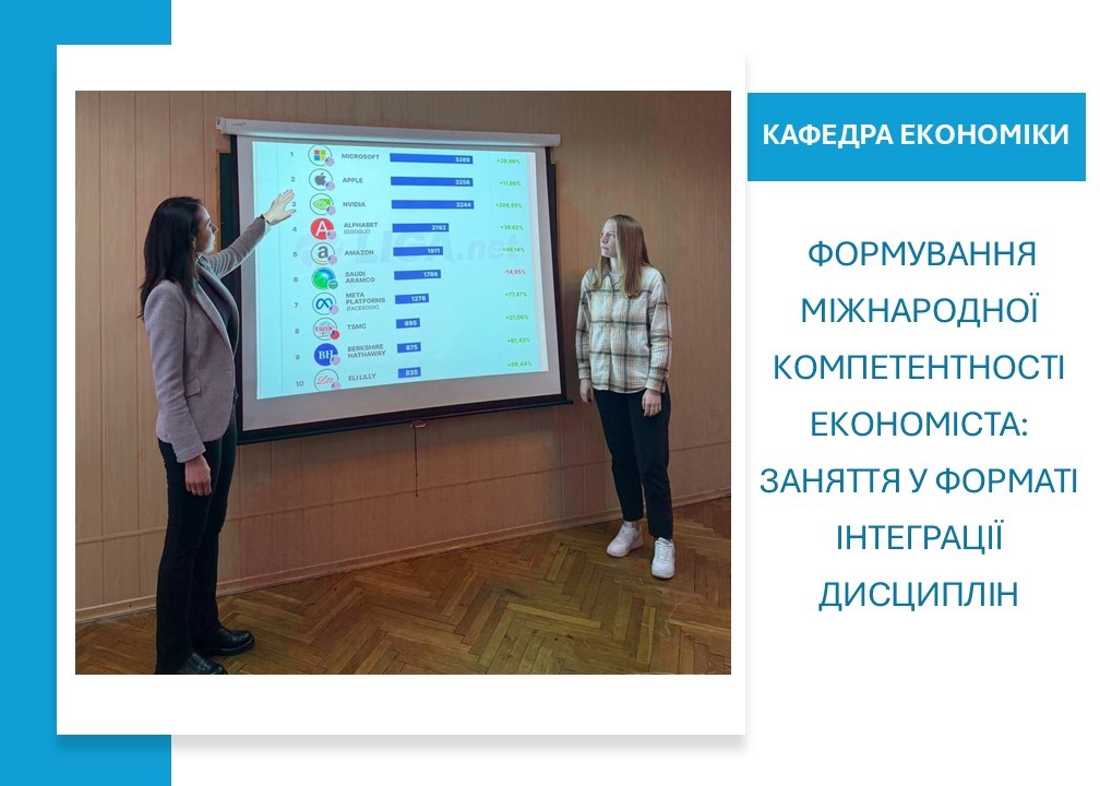 Формування міжнародної компетентності економіста: комплексне заняття у форматі інтеграції дисциплін 
