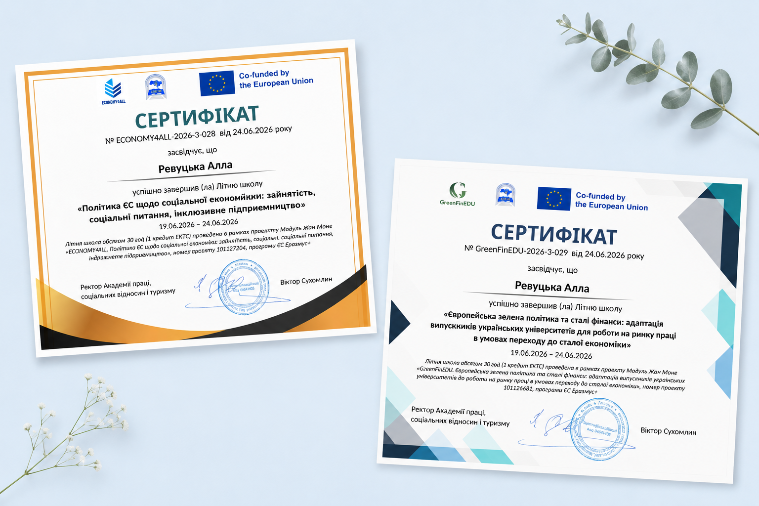 Нові горизонти сталого розвитку: участь у Літніх школах Еразмус+ за напрямом Модуль Жан Моне